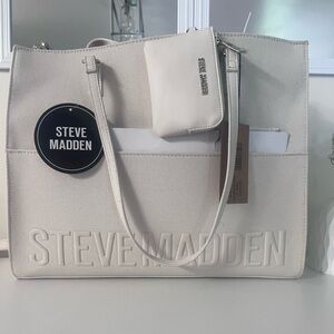 Steve Madden Vanilla Bolivia tote w/bag in bag